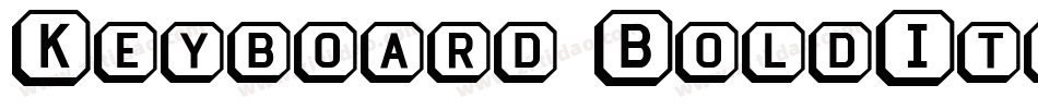 Keyboard BoldItalic字体转换